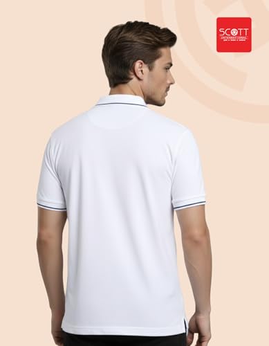 Image of Scott International Cotton Polo T Shirt | Collar Tshirts | Half Sleeves Plain T Shirt | T-Shirt |Tshirt for Men Stylish | Men's Tshirt