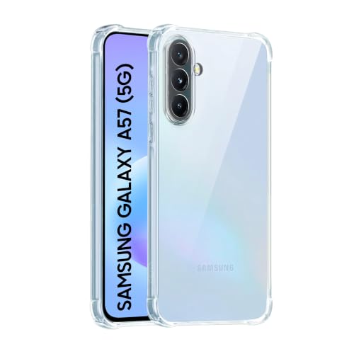 Image of CEDO Samsung Galaxy A57 (5G) Bumper Case | Soft Jel Flexible Thin Full Protection Shock Proof Clear TPU Back Case Cover for Samsung Galaxy A57 (5G) (Transparent)