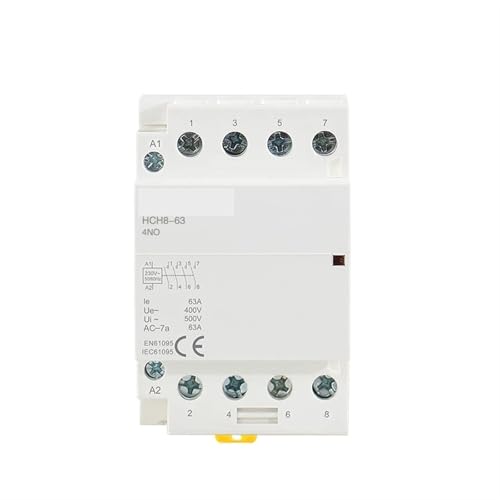 Contacteur modulaire 63A 4NO AC110V HCH8-63 silencieux pour gestion automatique