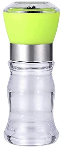 TONZN Rubber Tool Black Salt Chili Mill Salt Mill Salt and Pepper Mills