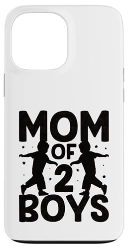 Mom Of Two Boys ̓ Ƒq ̌t X}zP[X iPhone 13 Pro Max p