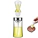 Rhinocerosdance Cepillo de Botella de Aceite de Silicona 2 en 1 150 Ml Dosificador Aceite Dispensador Aceite Brocha Botella de Aceite con Cepillo de Silicona para Cocina Y Barbacoa