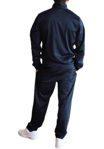 Champion Legacy Script Shop (220362) - Special Polywarpknit Semi-dull High-neck, Tuta sportiva Uomo, Blu Marino, XXL
