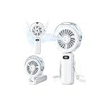 Kssvzz – Handventilator Akku Aufladbar mit Wasserkühlung - 6000mAh Ve
