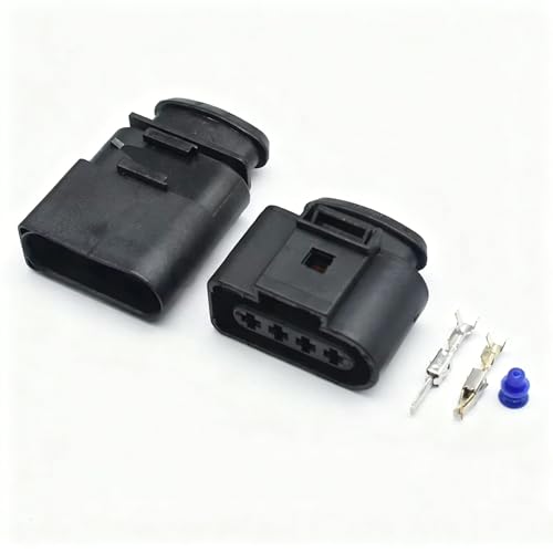 Conector bobina encendido compatible con VW y juego de cables 4 pines 2