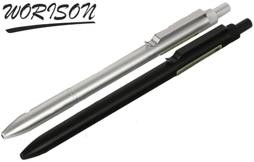 Image of worison 0.7mm Mechanical Pencil set 1 White and 1 Black Pencil