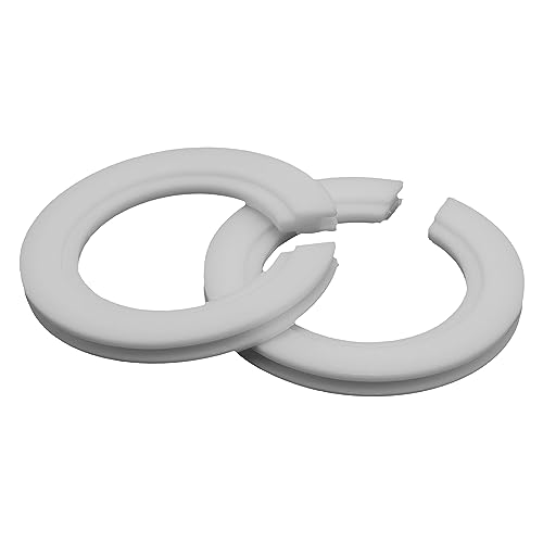 Twin Pack E27 to B22 or E14 Lampshade Hole Adapter for Reducing Support Ring from 41mm to 26mm White