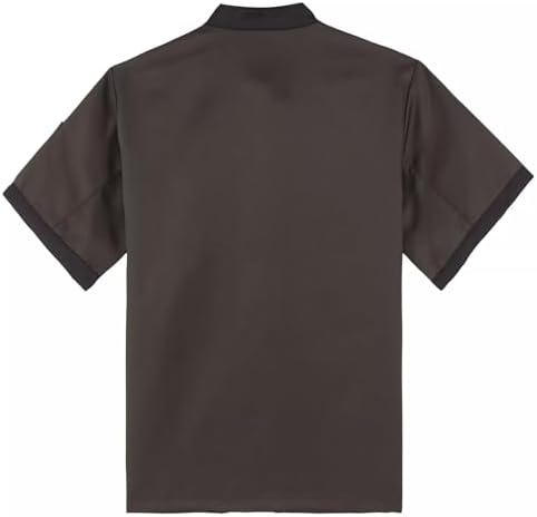 Unisex Chef Coat Short Sleeve Jacket,Breathable,Comfortable Button Closure - Kitchen,Restaurant,Hotel Uniform A