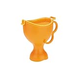 Matériau PP, bassin de lit, Urinoir d\'urgence portable for femmes, urinoir sur pied, urinoir de voiture, bassin de lit(Orange)