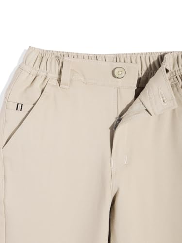 Image of CAVIO Boys Stretchable Solid Regular Fit Trousers with Belt