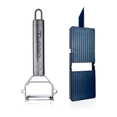 TURBO PRODUKTE Combi Turbo Peeler with Slicer Attachment - The Well-Known Peeler from The TV Cover