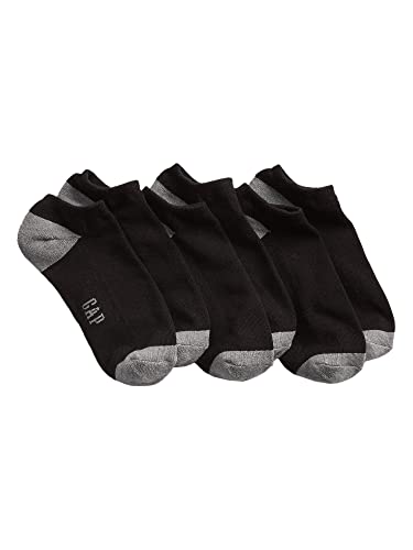 GAP mens Ankle Socks, True Black, One Size US