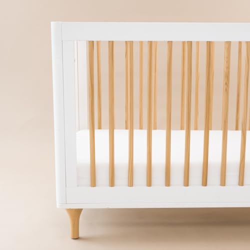 Image of Kyte Baby Soft Crib Sheet - Standard Fitted Crib Sheet Made with Rayon from Bamboo, Ultra-Gentle and Breathable (Cloud)