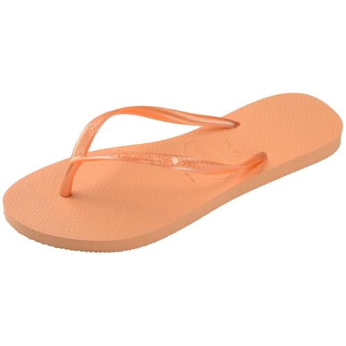 Havaianas Women's Slim Flip Flops Sandals, Peach, 9/102