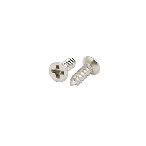 Juego 100 tornillos autorroscantes M1.2x4mm cabeza plana miniatura 2