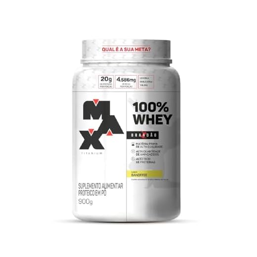 Max Titanium 100% Whey Pote Rafael Brandão - BANOFFEE - 900G