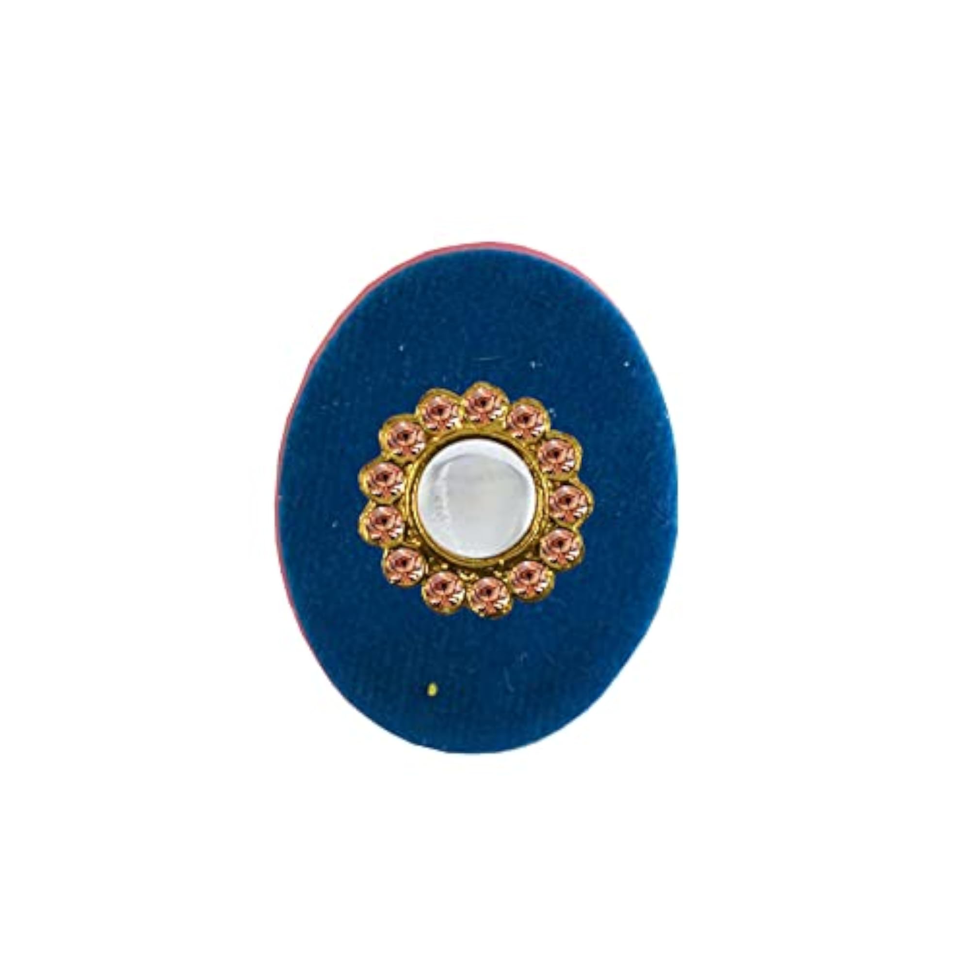 Kundun Stone Stud Sari Pin Brooch, Radiant Elegance