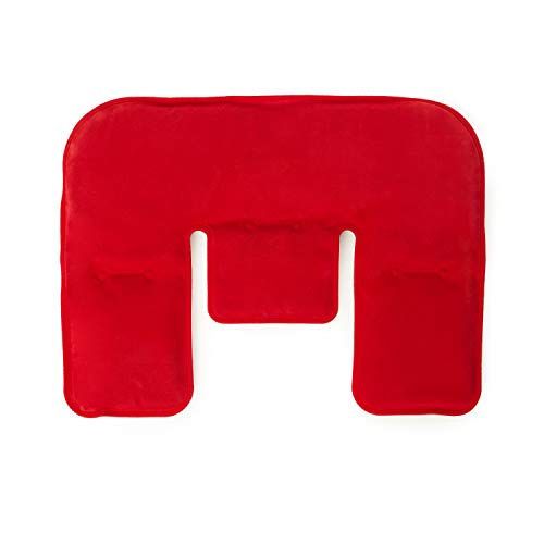 Faimex extra grosses Wärmekissen für den Nacken Kissen zur Auflage mit schwarzem Naturmoor Nackenkissen Rückenkissen Schulterkissen in rot Wärmekissen Natur Moor flexibles Schulter pad - Image 3