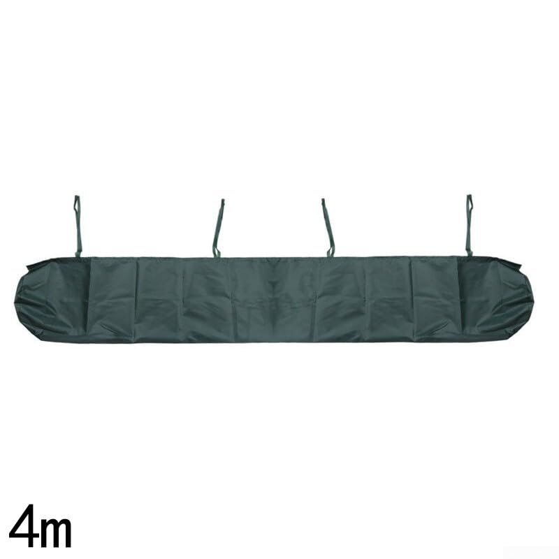 Bolsa de almacenamiento resistente a la intemperie para toldos, diseñada para una fácil aplicación (4 m, verde)
