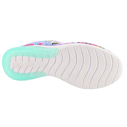 Skechers Girl's Skech Gem - Sport Squad, Training, Neon Pink,Multi, 12 US M Little Kid3