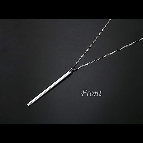 Alphm Long Chain Vertical Bar Y Necklace S925 Sterling Silver Pendant for Women Statement Jewelry4