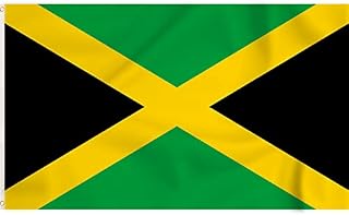 Storm&Lighthouse Flag of Jamaica Jamaican Flag Caribbean Flag North American Flags 5ft x 3ft with Eyelets