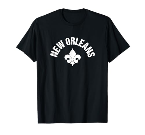 New Orleans White Fleur-de-lis Lily New Orleans Fleur-de-LYS T-Shirt