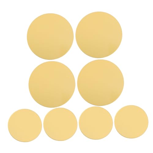 NAMOARLY 6 8 Inch Cake Bases 8pcs Mousse Cake Trays Cardboard Rounds Nonstick for Stylish Cake Display