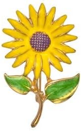 Amazon ノーブランド品 かわいい ひまわり モチーフ おしゃれ ブローチ ブローチ 通販