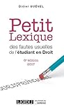  Petit lexique des fautes usuelles de l\'étudiant en droit