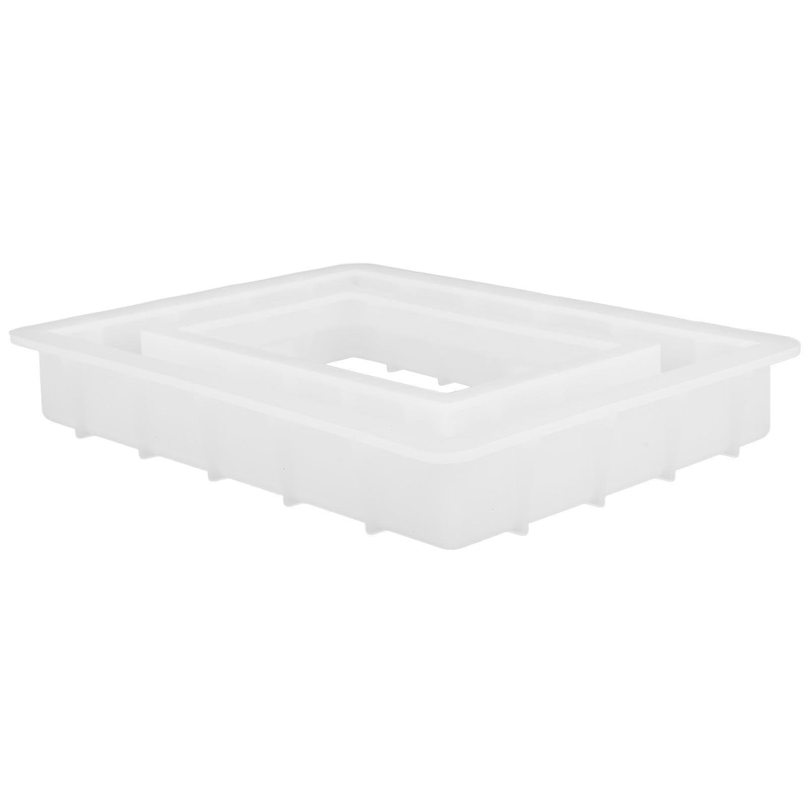 Molde de silicona para resina rectangular y marcos de fotos DIY: artesanía fácil de desmoldar.