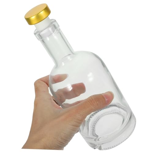 Bouteille de vin verre transparent à vis pour table stable