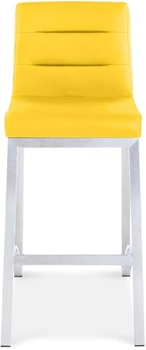 Miniatura 71 de ZURI Taburete de bar Lynx con base de metal, color negro Negro -,Marrón,Crema,Gris,Verde lima,Rojo -,Blanco,Pizarra,Verde