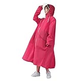 FRCOLOR Wasserdichter Regenmantel Mit Kapuze Für Erwachsene Tragbarer Regenponcho Aus...
