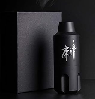 DGT Cartridge Rotary Tattoo Machine Pen with with Japanese Brushless Motor and Machine cord (Matte Black)