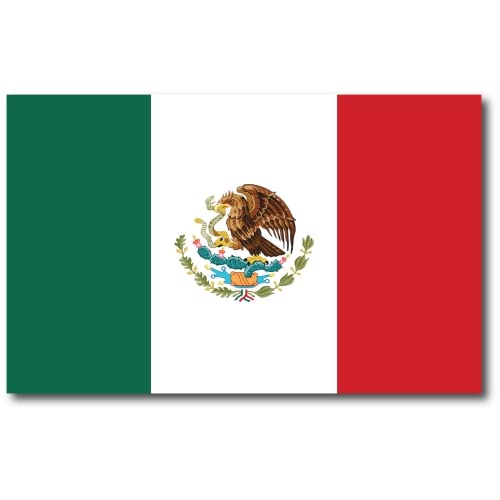 Magnet Me Up Mexican Mexico Flag Car Magnet Decal, 5x8 Inches, Heavy Duty Automotive Magnet for Car, Truck SUV'