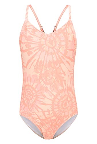 Image of Girls One Piece Swimsuits Hawaiian Floral Bathing Suit for Kids Adjustable Straps Swimwear 3-16 Years