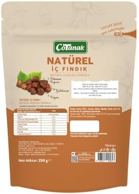 Çotanak Natürel İç Fındık 250 G - Görsel 2