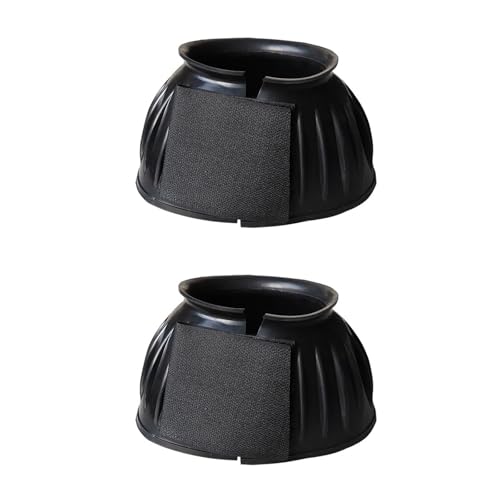 Zuoeay Professioneller Pferde Schutzglocken Stiefel Gummi Pferde Handgelenkschutz, bequemer Hufschutz für Trainingsgeräte, bequemer Hufschutz