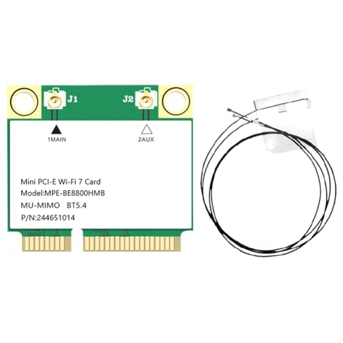 Adaptador WiFi 7 Mini-Pcie BE200 de 8774M con triple banda para streaming en 4K y descarga masiva