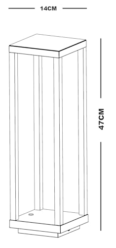 Lampada Ornamentale Majestic Lea M Colore Nero - 4