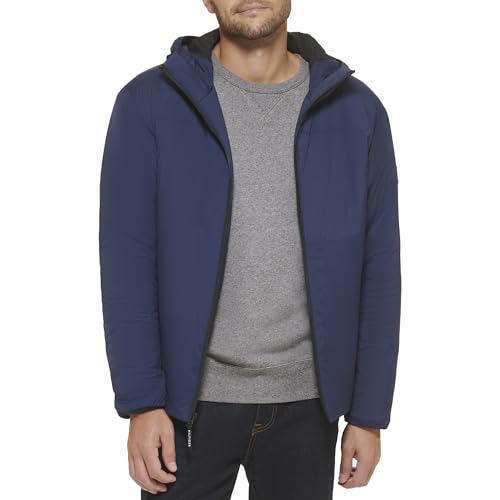 Image of Tommy Hilfiger Men's Stretch Performance Filled Rain Jacket