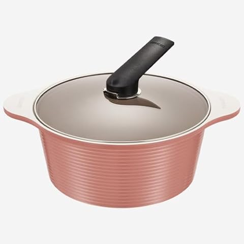 Happycall Arbor Blanc Ceramic Pot (Mellow Pink, 28cm/ 6.8L) Cover
