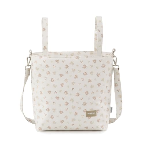 Cambrass-Bolso carro maternal para bebe-bolso de maternidad para carritos de bebe-organizador para pañales y otras cosas de bebe- Talega Branch Beige 12x40x35 Cm
