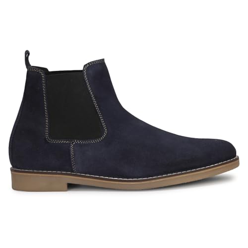 Image of Kraasa Men's Chelsea Boots for Men, Premium Vegan Leather, Fashion Ankle, Modern Casual, Smart Casual & Formal Footwear