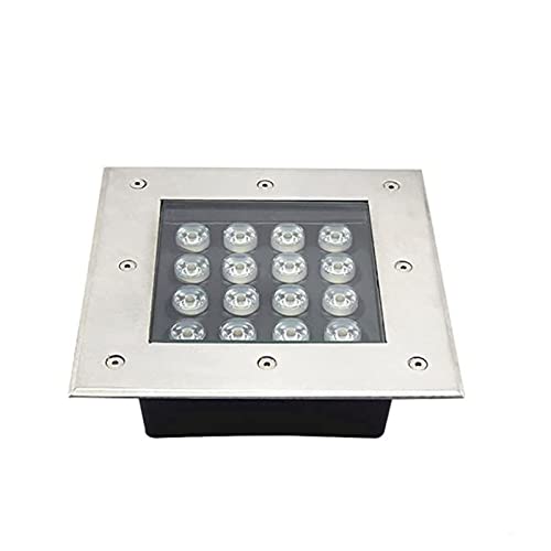 Spots LED encastrables au sol IP67 etanche 16W blanc chaud basse tension