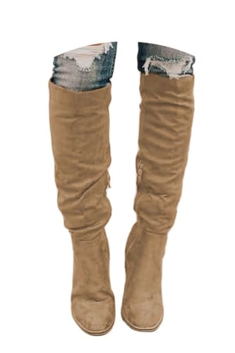 Onsoyours Damen Mode Overknee Stiefel Warme Elegante Seite Zipper Herbst...