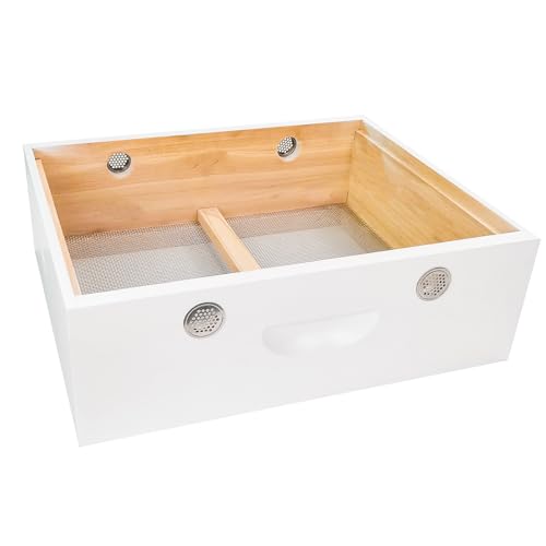BeeTech 10 Frame Langstroth Bee Hive Quilt Box Hand Painted Assembled Quilt Box for Bees Winter