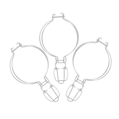Gatuida Abrazadera De Alambre para Tarros (3 Unidades): Accesorios para Tarros De Vidrio - Hebillas De Alambre De Acero Inoxidable, Clips De Sellado, Cierre De Repuesto para