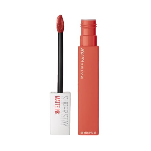 Image of Maybelline New York Liquid Matte Lipstick, Long Lasting, 16hr Wear, Superstay Matte Ink, 130 Self Starter, 5ml
